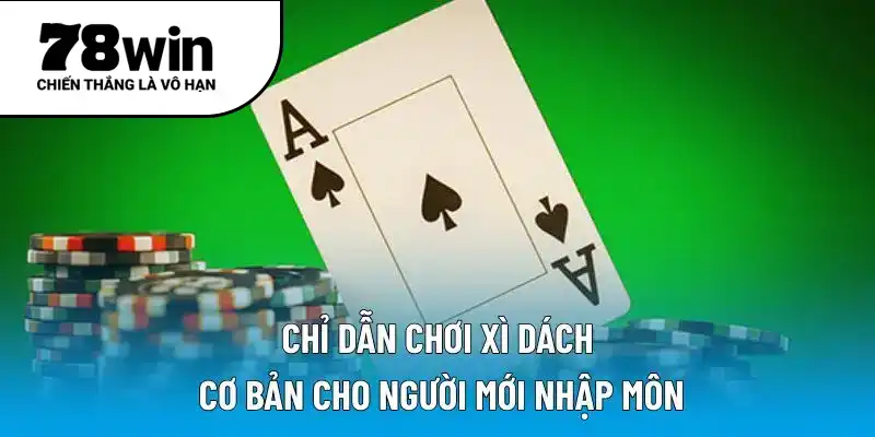 Chỉ dẫn chơi xì dách cơ bản cho người mới nhập môn